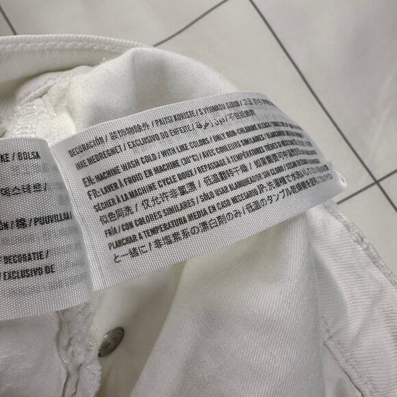 Abercrombie & Fitch Womens 35 White Dad Denim High Rise Curve Love Casual Light - Picture 4 of 11